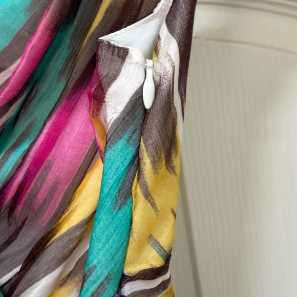 MISSONI | Rhinestone Embellished Multicolour Silk Blouse AS IS - Picture 3 of 6